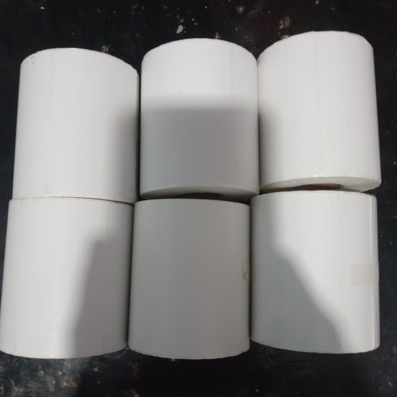 

kertas label stiker thermal 78 x 100 @300 roll - kertas label cetak resi