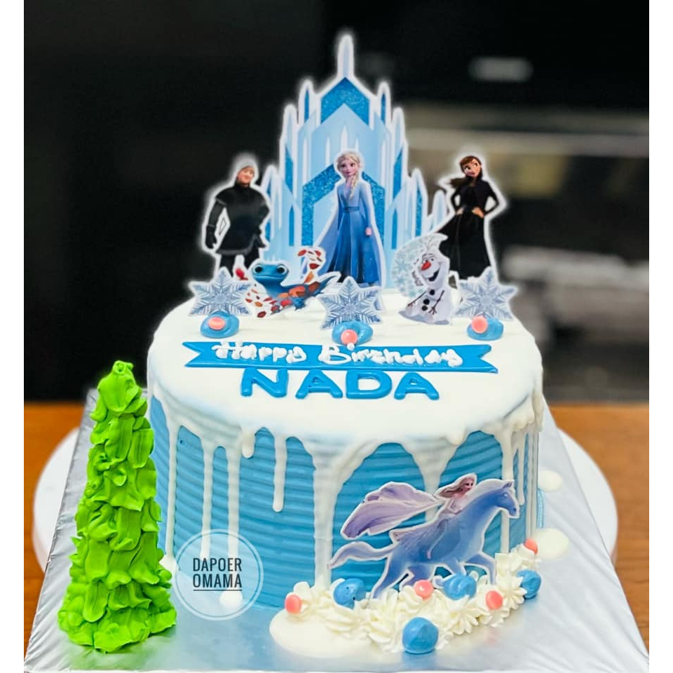 Kue ultah frozen / kue ulang tahun frozen / kue tar / birthday cake