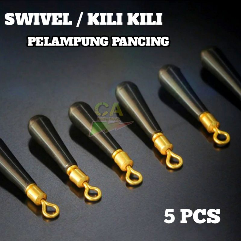 SWIVEL KARET PELAMPUNG PANCING SIZE S