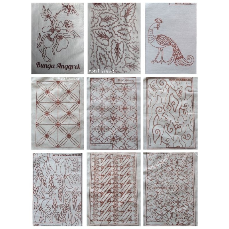 

Paket Batik kain 40x60cm lengkap canting cat kain