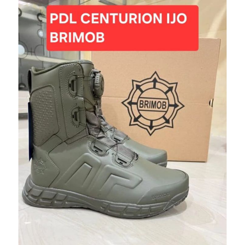 TERMURAH SEPATU PDL TALI PUTAR CENTURION HIJAU BRIMOB ORIGINAK