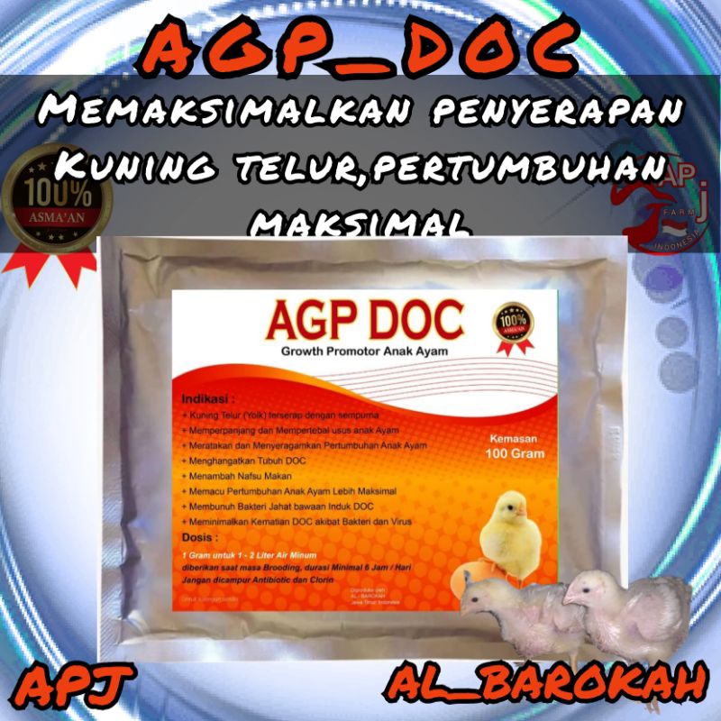 Agp doc,suplement dan vitamin doc,segala jenis ayam dam unggas
