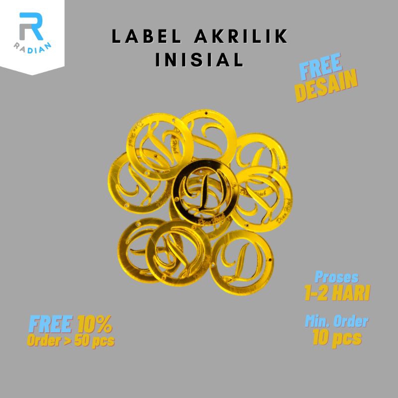 

Label Akrilik Label Hijab Label Jilbab Label Logo Label Branding Cutting Label Label Inisial Label Custom | Radian Creation