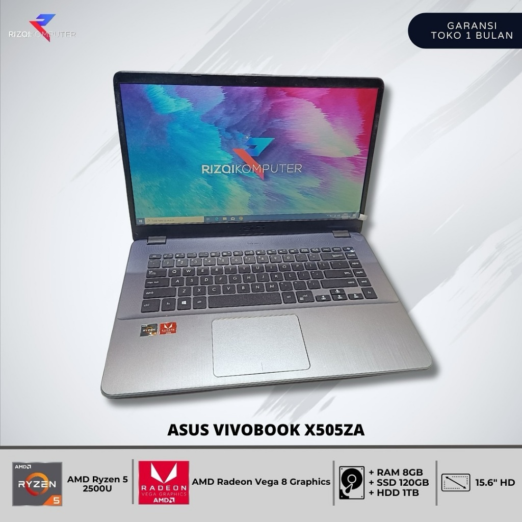 Asus VivoBook X505ZA AMD Ryzen 5 2500U Ram 8GB SSD 120GB + HDD 1TB bangh