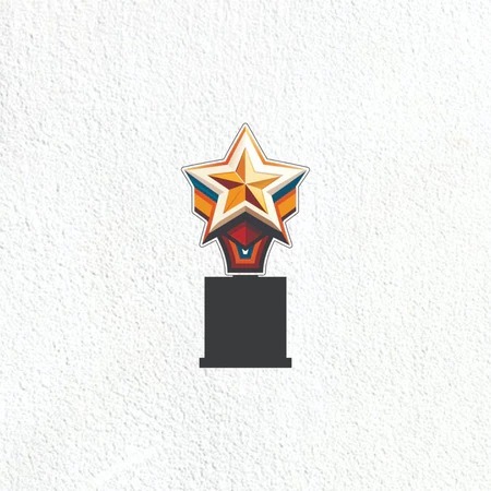 Piala Bintang Akrilik Custom Piala Juara Piala Bintang Akrilik Custom