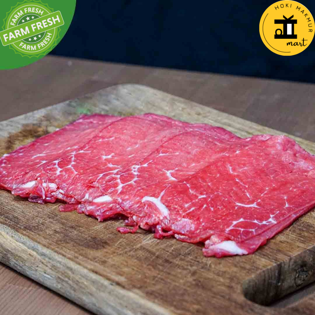 

DAGING SLICE SUKIYAKI | SHABU BEEF | DAGING SLICE YAKINIKU IMPORT 500 - 500 gr