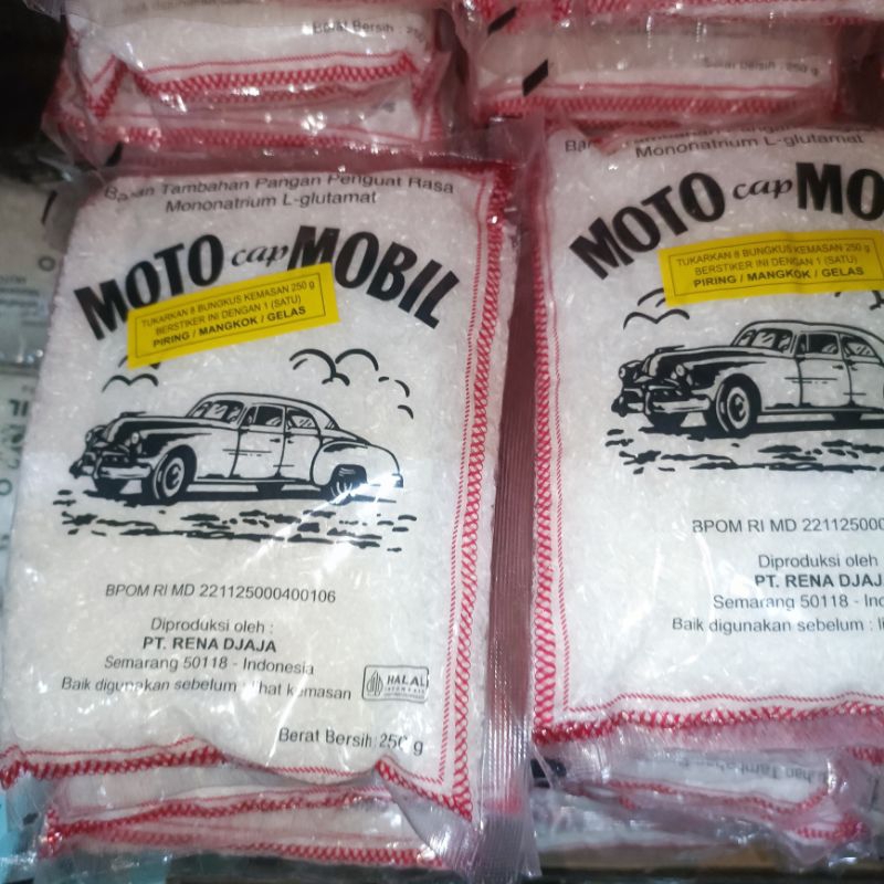 

moto mobil 250gr micin penyedap rasa