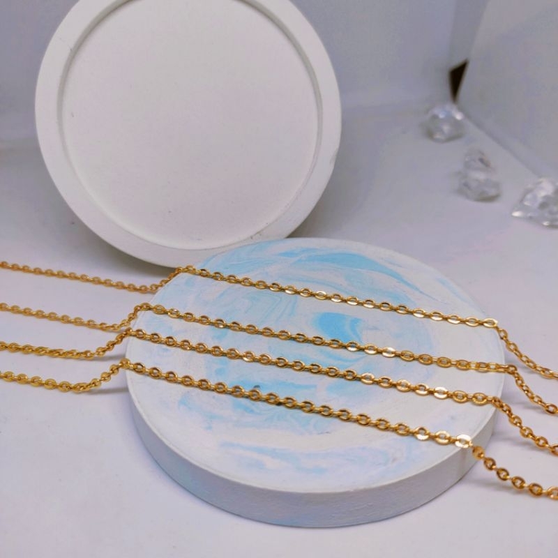 kalung emas 2 GRAM kalung model rantai norri mas kadar 375(8k)