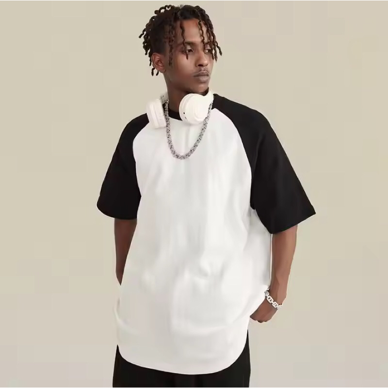 (PO) LAVACCI | MOCK/BOLD NECK | TWO TONE TEE