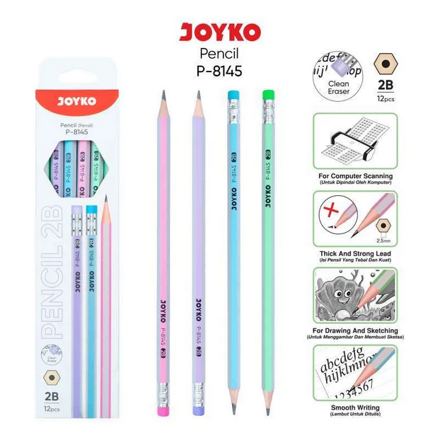 

Pensil Joyko P-8145 2B 1 Box 12 Pcs