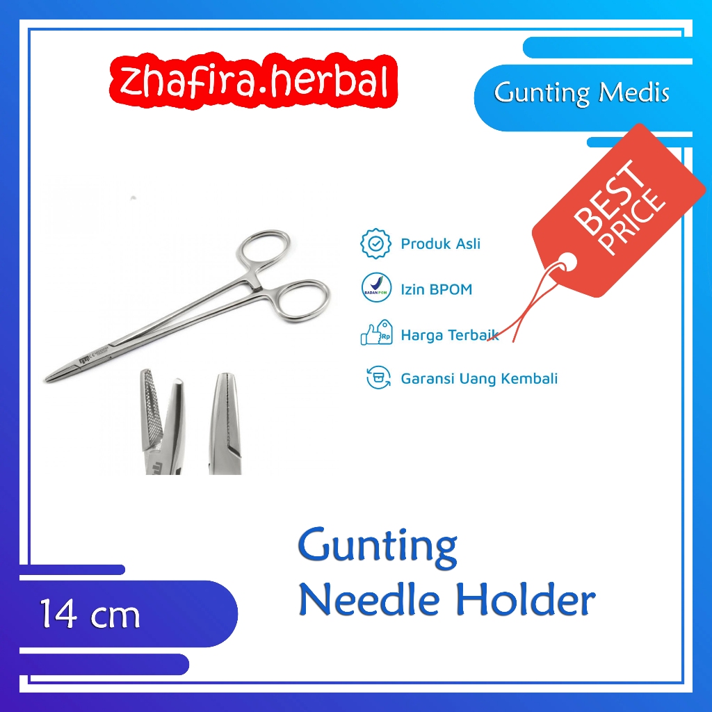 Gunting Needle Holder 14 cm /Mayo Hegar 14CM