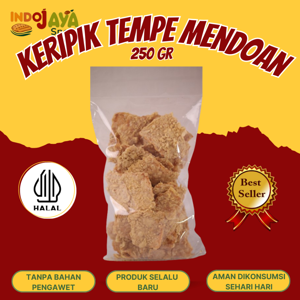 

Kripik Tempe Mendoan Asin Manis Bawang 250 gr