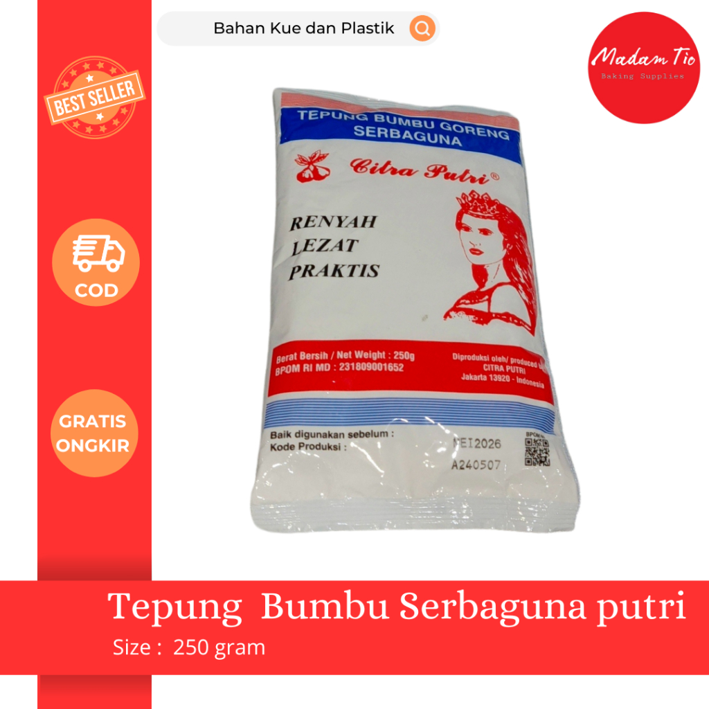 

Tepung putri 250 gram 1pcs