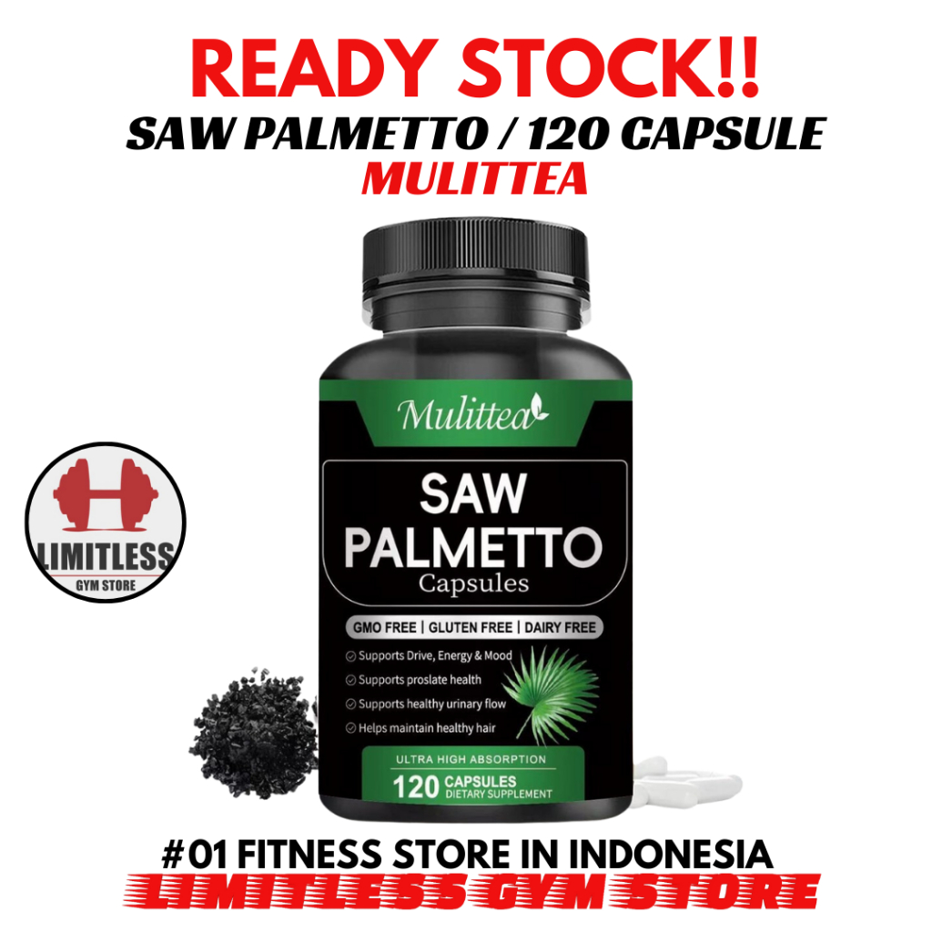 USA Vitamin Saw Palmetto 500mg 120 Kapsul Suplemen Obat Prostat