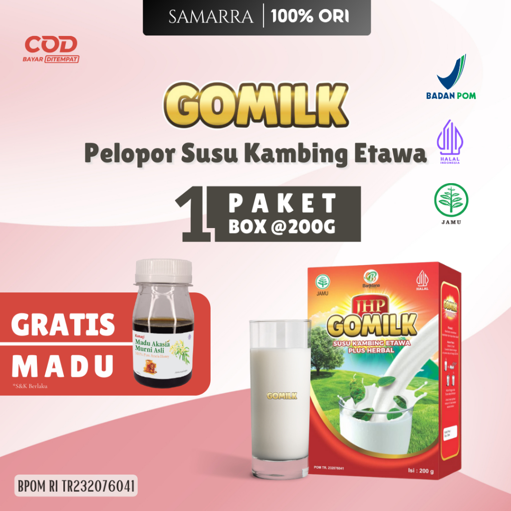 

Gomilk Susu Kambing Etawa Murni untuk Nutrisi Tulang Kuat dan Sendi Sehat