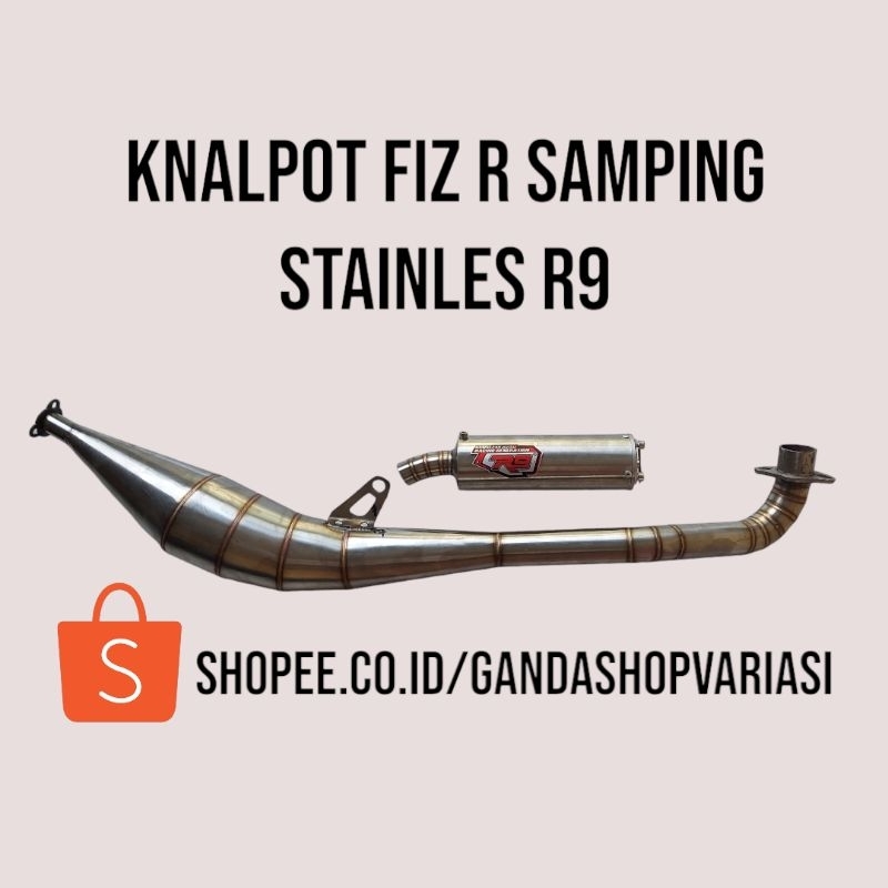 Knalpot Fiz R Force One Samping Stainles R9 (Bisa COD)
