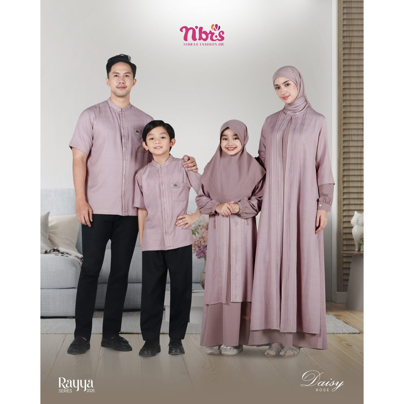 SALE 25%TERBARU SARIMBIT NIBRAS RAYYA SERIES  DAISY ROSE. Sarimbit keluarga nibras daisy rose.Sarimb