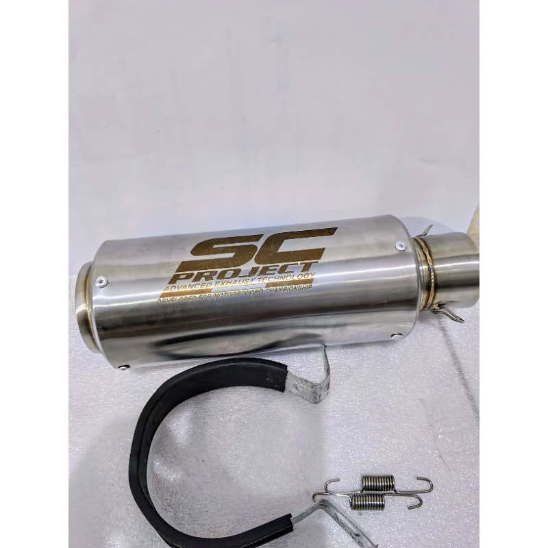 KNALPOT Silincer SC Project TITAN Inlet 5CM MOTOR JUPITERZ JUPITER MX NEW/KING SATRIAFU/FI SUPRA GTR