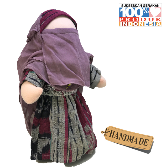 Boneka Faceless Radinka dolls islami muslim | Motif Kain Tenun NTB | Alena