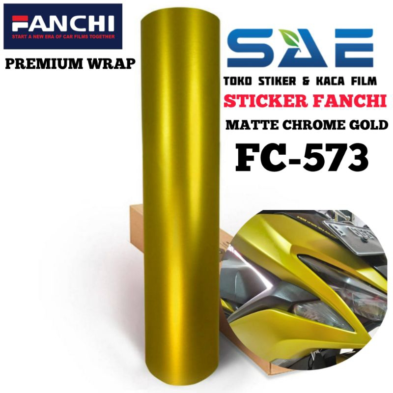 Skotlet Gold Doff Matte Chrome Sticker Motor Fanchi Original