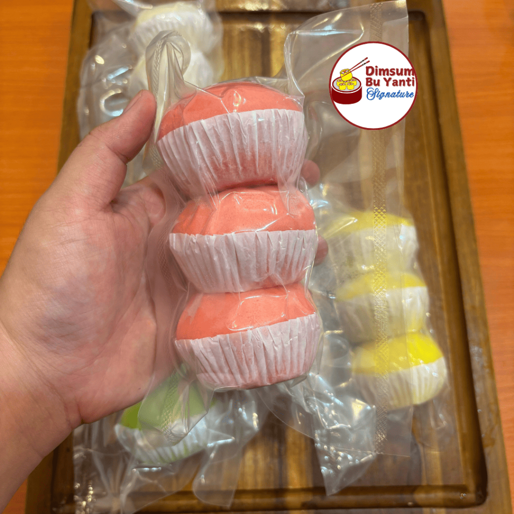 

Dimsum Bu Yanti BAO/PAO KACANG MERAH FROZEN 3 Pcs - Lembut Manis Halal