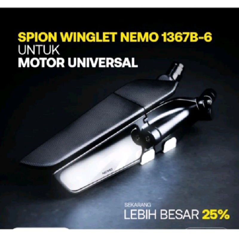 NEMO Spion (1367-6) besar Universal Kaca Cembung merk nemo