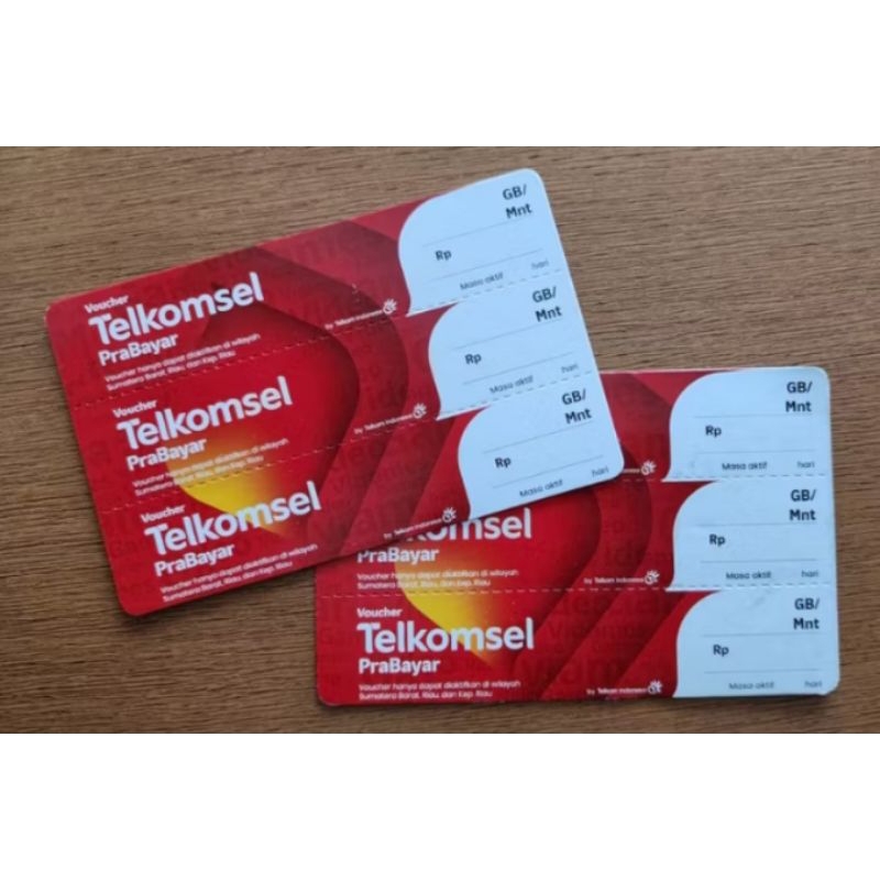 voucher kosong telkomsel sumbagteng 1030 per pcs. expiret 2025