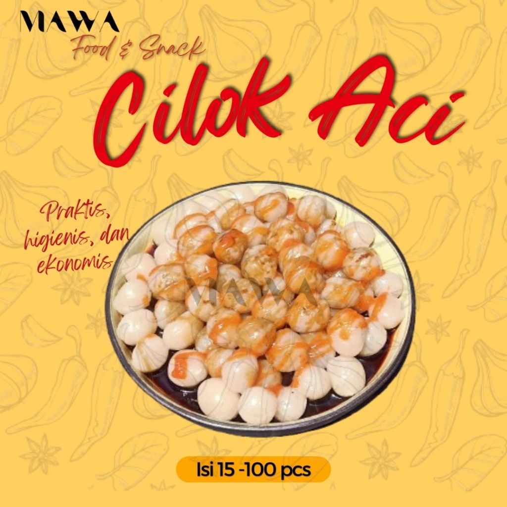 

Cilok Aci Ukuran Sedang Isi 10 - 100 pcs Frozen