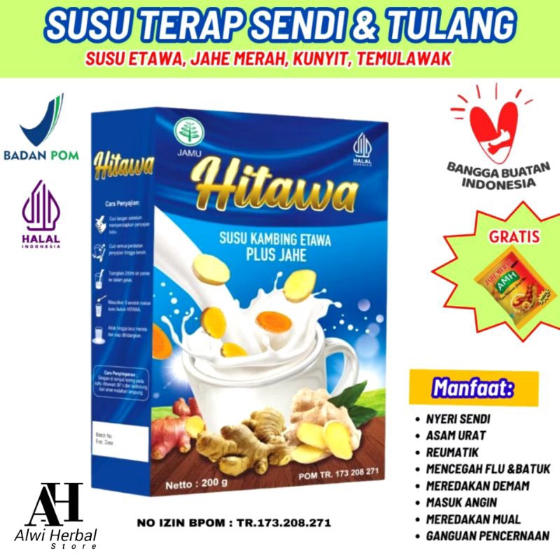 

HITAWA Susu Kambing Etawa Plus Herbal Jahe 200g Sehat sendi dan tulang