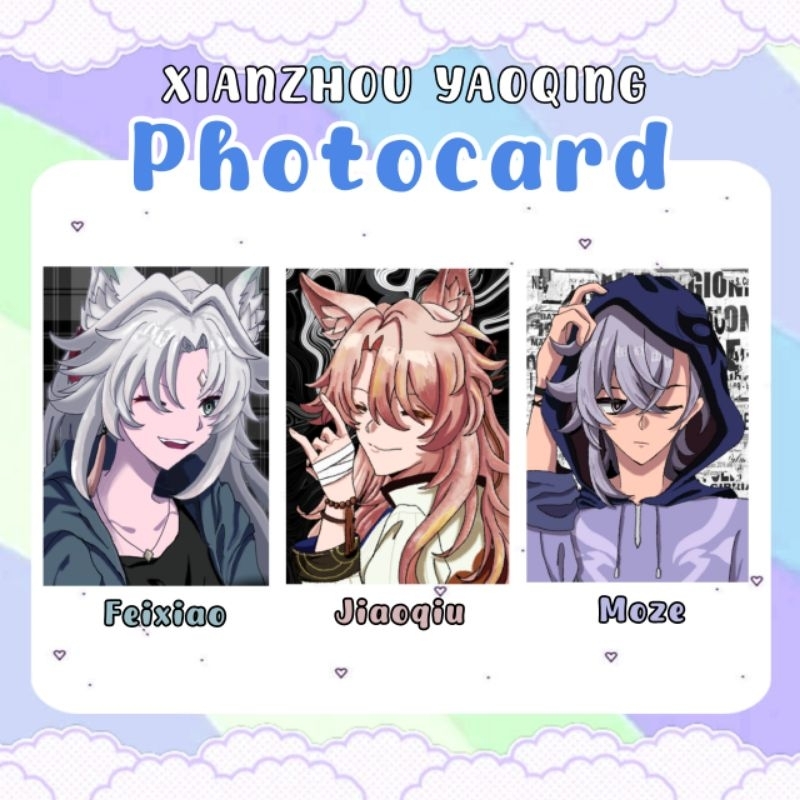 Photocard Feixiao Moze Jiaoqiu (Yaoqing Trio) HSR Honkai Star Rail