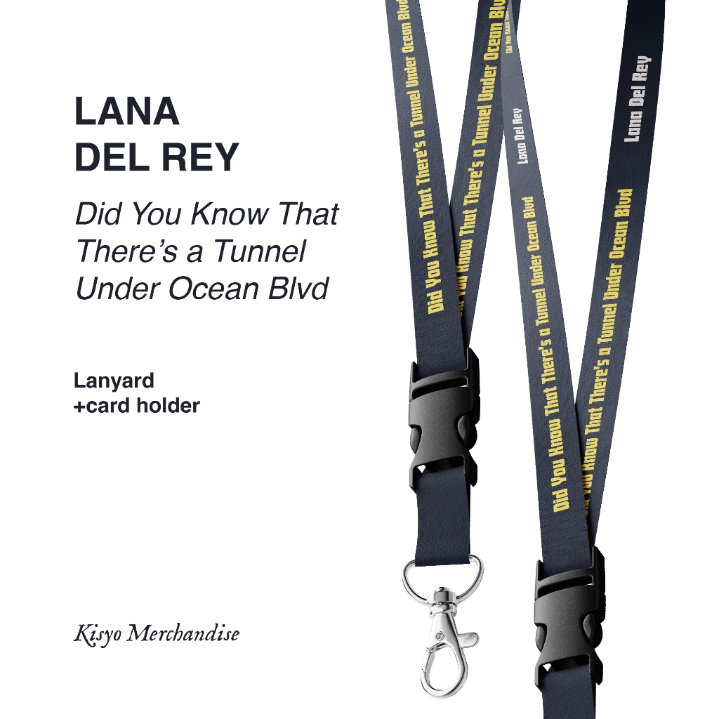 

Lanyard Lana Del Rey - Did You Know That There's a Tunnel Under Ocean Blvd + Card Holder.