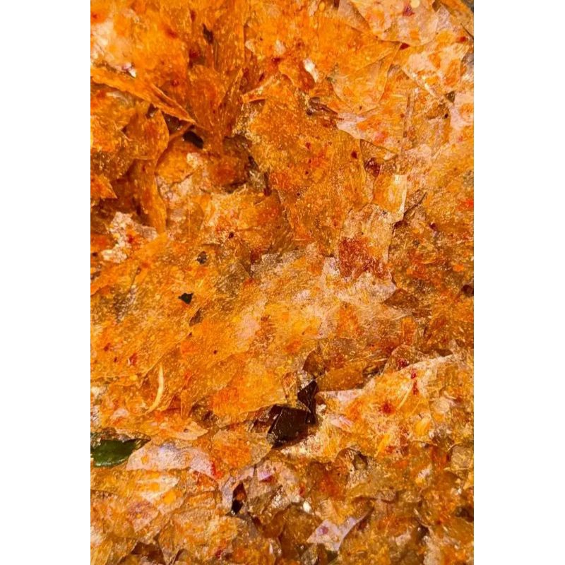

Keripik kaca pedas daun jeruk kemasan 500 gram