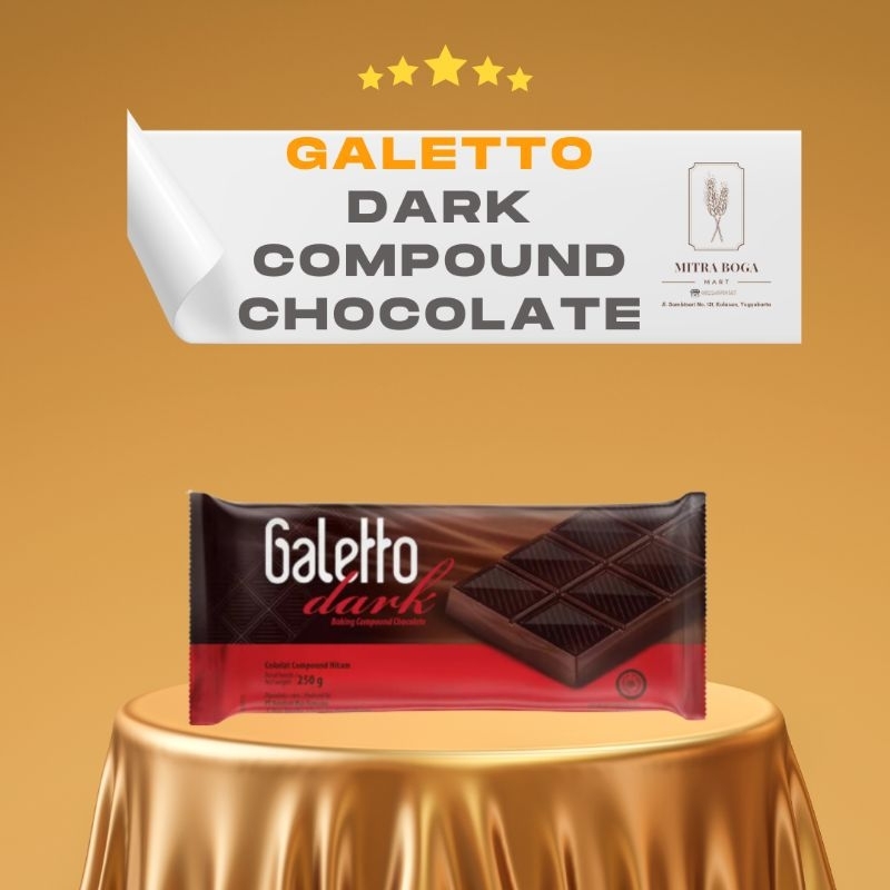 

Galleto coklat batang Galleto Dark Compound Chocolate | Galetto White Compound Chocolate | 250gr