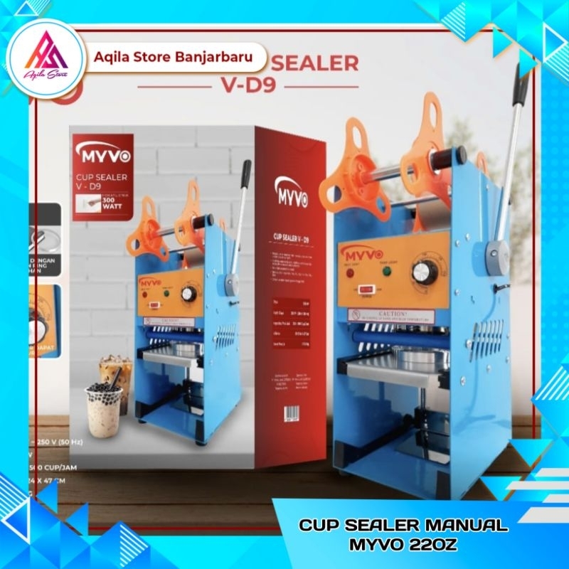 Mesin Cup sealer MYVO 22oz / Cup Sealer Manual Nizen NZ-D8 22oz / Mesin Penutup Gelas Plastik
