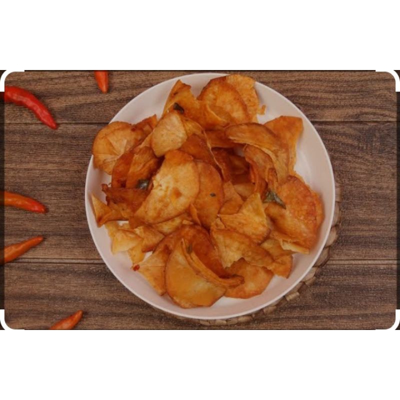 

kerupuk singkong pedas