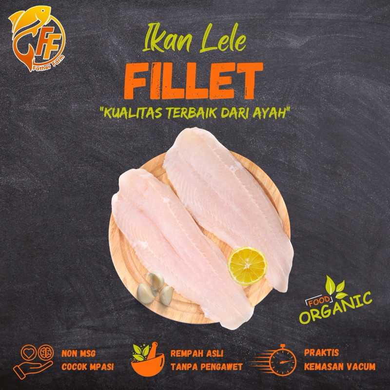 

Lele Fillet Organic Boneless (Tanpa Duri) Polos/Bumbu NON MSG