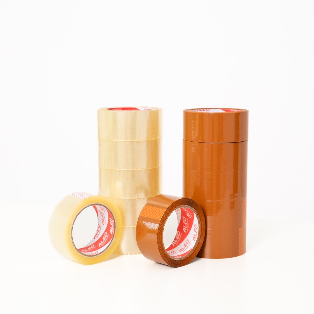 

Lakban Bening 45mm x 100 Yard - Lakban Coklat 45mm x 100 Yard Ekonomis ALEO