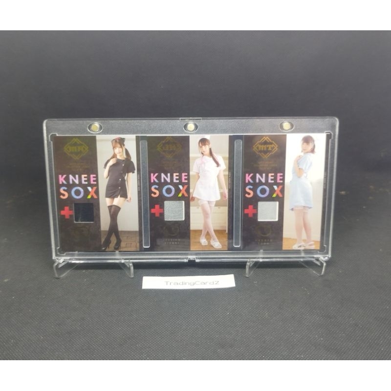 Trading Card 2019 Mint JH Plush #04 Uncompleate Knee Sox /150 :Moe A, Jessica K & Makoto T #KS-1,3,4