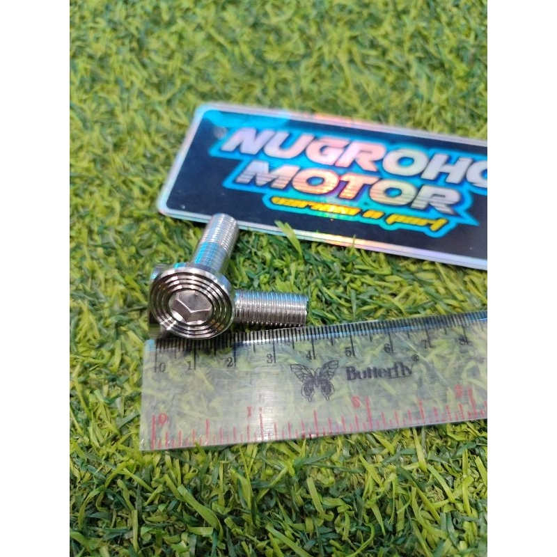 baut shock belakang gl100 cb jupiter fizr baut shock stenlis baut 14x4cm m10x40 baut stenlis slim