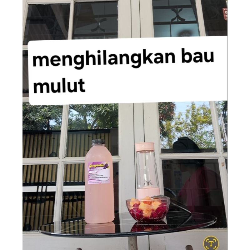 

Greeprobic/menyembuhkan bau mulut menahun/ jus probiotik anggur / jus detox