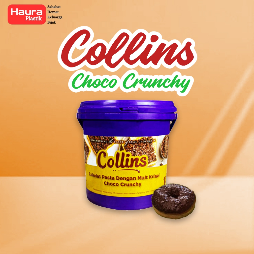

collins choco crunchy coklat dengan crunchy ball siap pakai