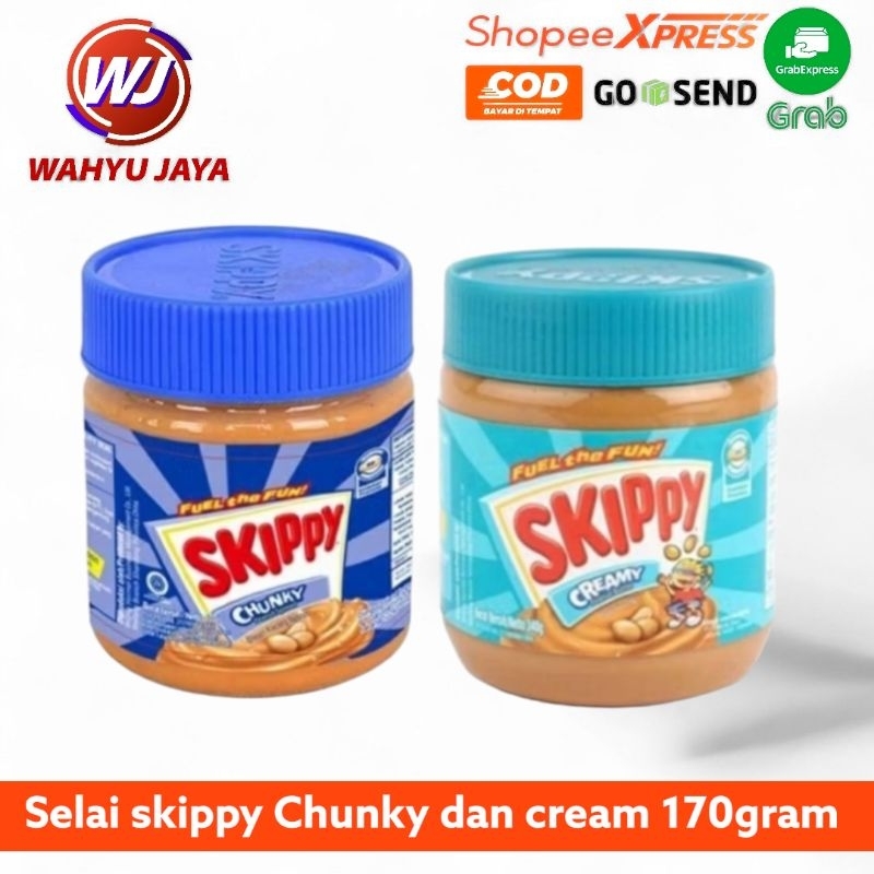 

selai skippy Chunky dan cream 170gram