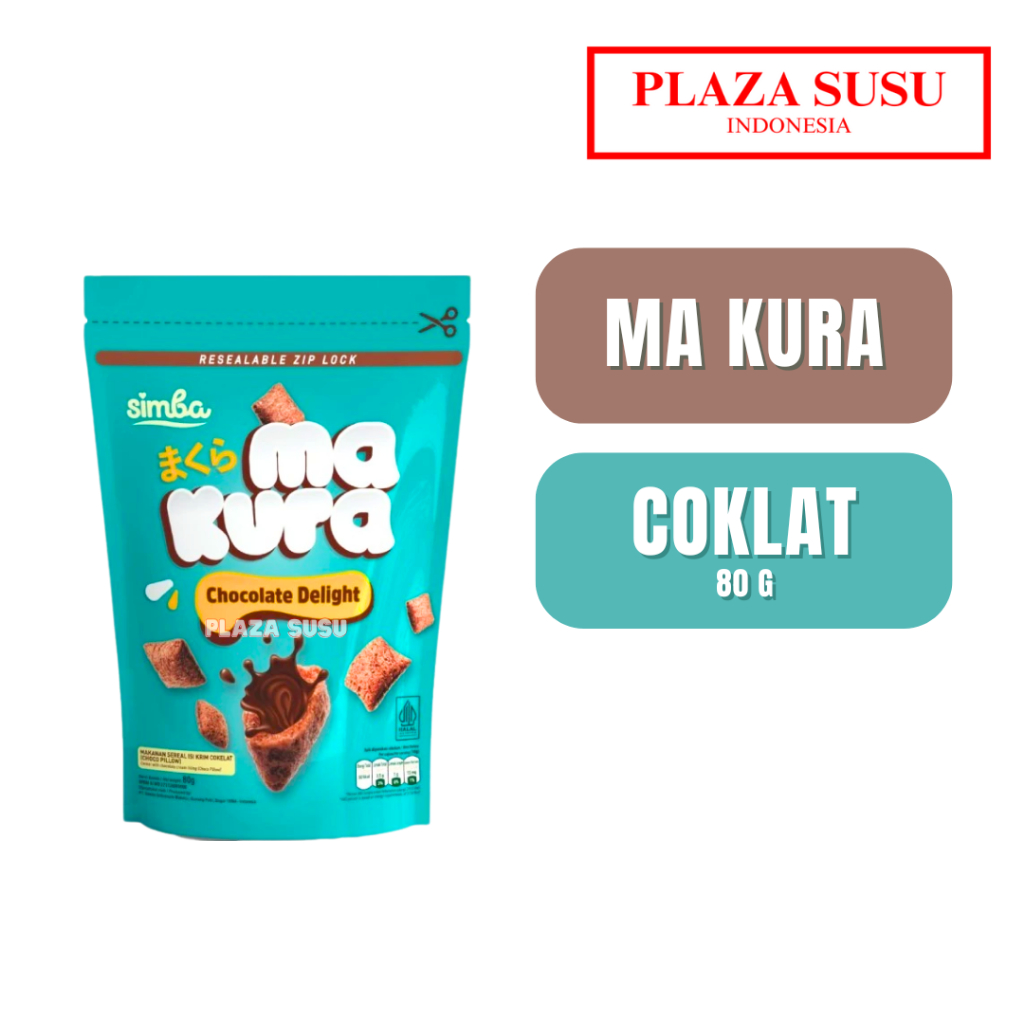 

SARAPAN PAGI SIMBA MA KURA PILLOW CHOCO SEREAL 80G CEREAL COKLAT MAKURA