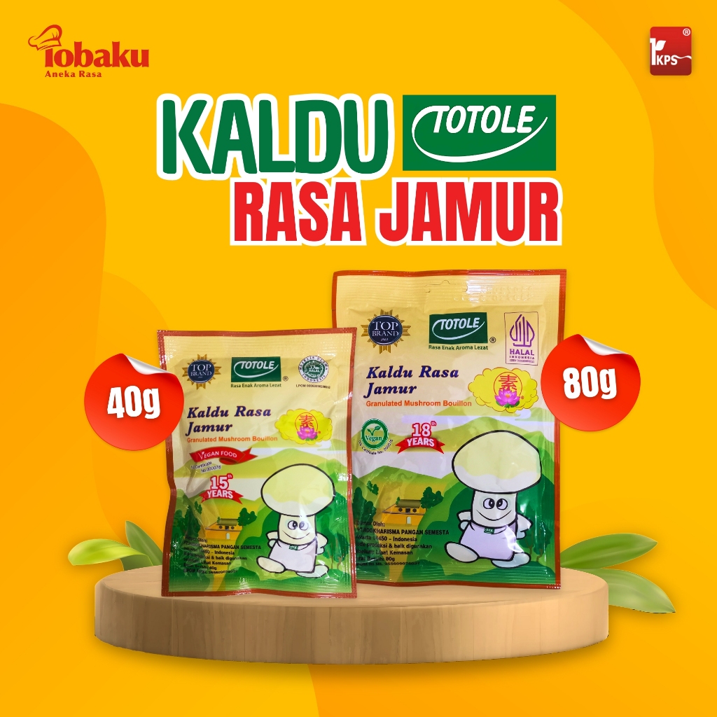 

Totole KALDU Rasa Jamur - Granulated Mushroom Bouillon Kemasan 40g & 80g _