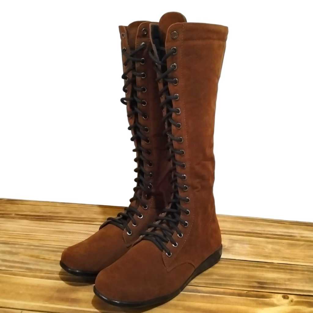 Terbaru Sepatu Boots Wanita Model Tinggi Boots Wanita Fashion Korea