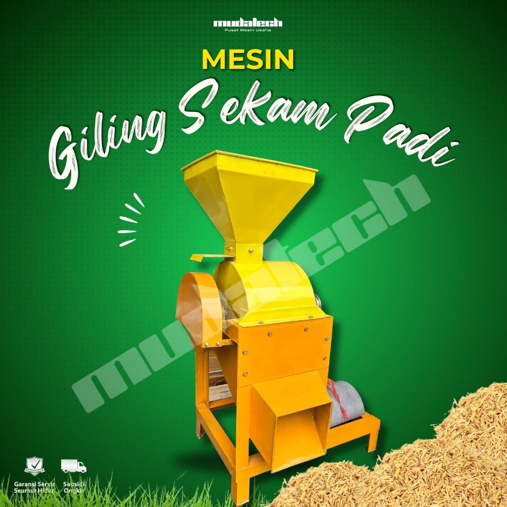 Mesin Giling Sekam Penepung Alat Penggiling Sekam