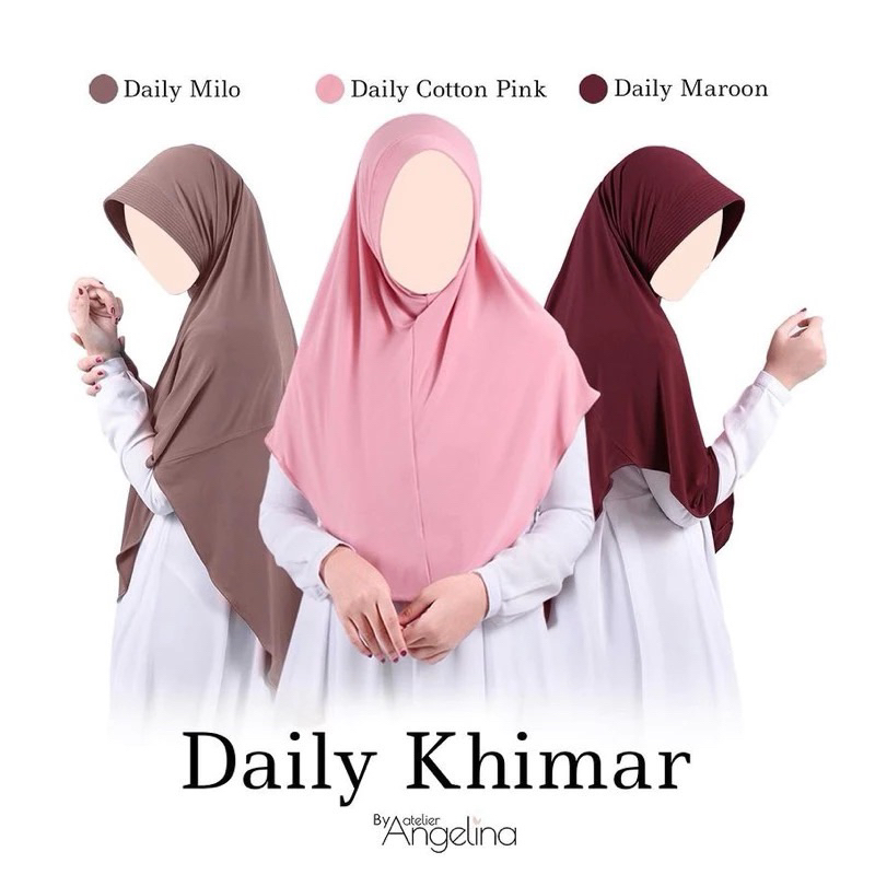 [SIAP KIRIM] DAILY KHIMAR REJECT BY ATELIER ANGELINA