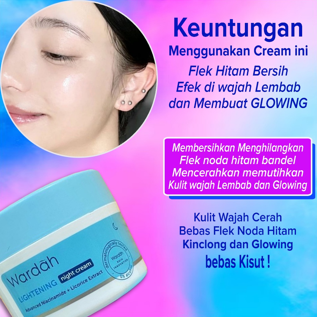 TERLARIS Cream Pembersih flek hitam Penghilang flek bintik hitam juga noda hitam bekas jerawat Melem
