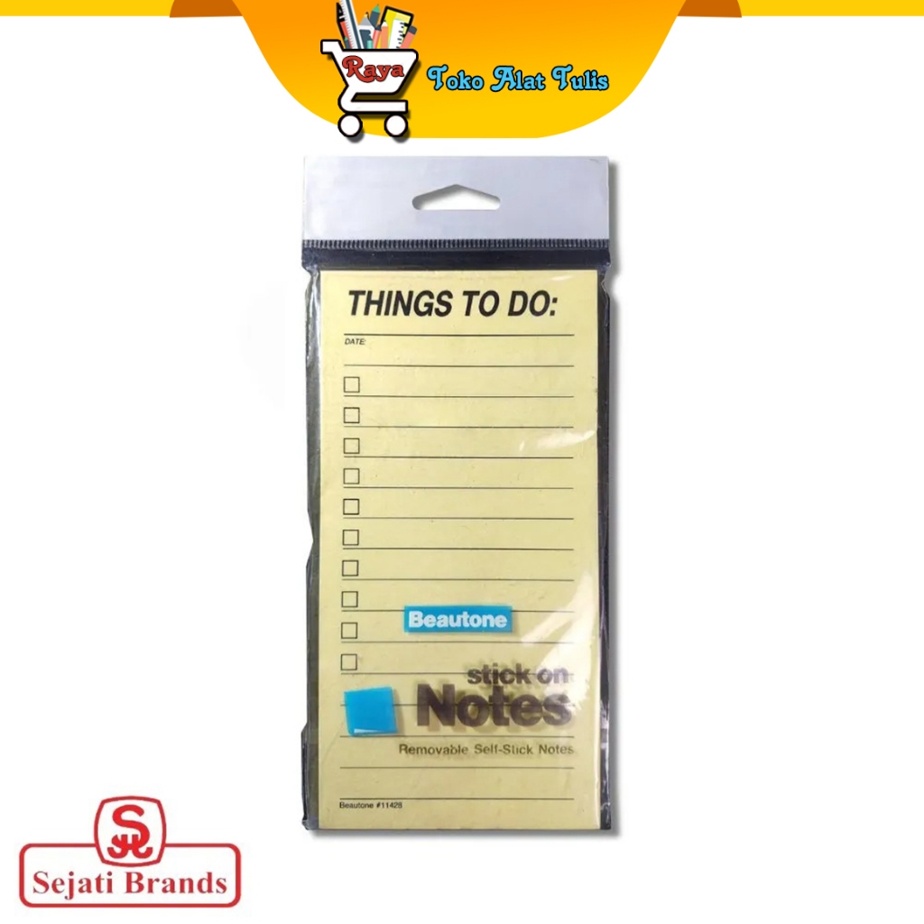 

Stick'N Sticky Note Beautone 11428 Things to Do 152x76mm