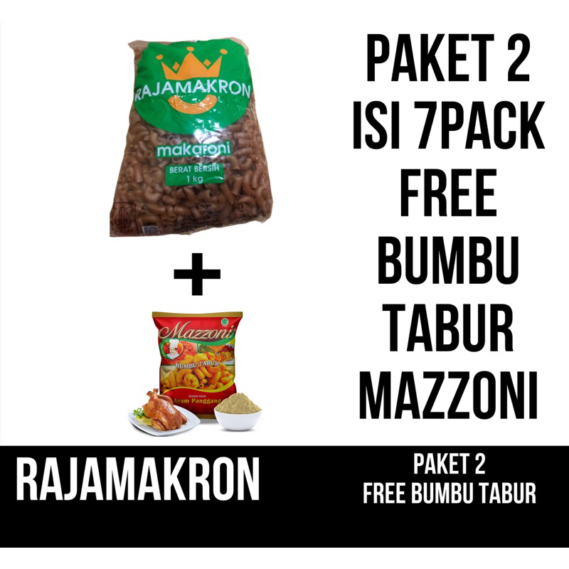 

makaroni murah mentah isi 7pcs merk rajamakron
